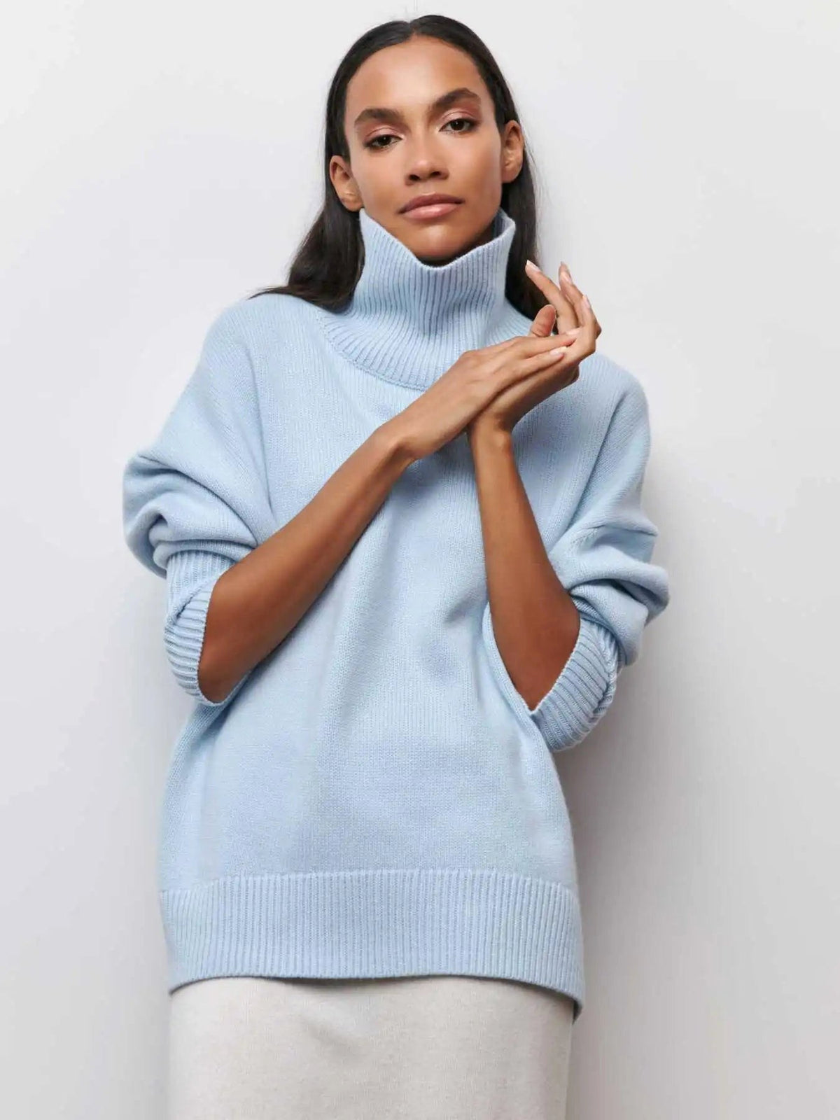 Grace | Women's Comfortable Knit Jumper, Warm Winter Jumper | Bella Blue