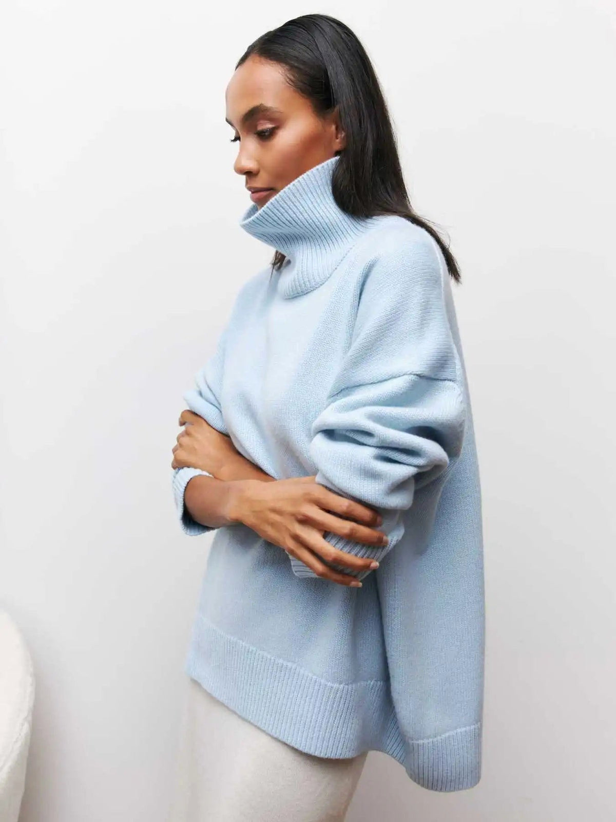 Grace | Women's Comfortable Knit Jumper, Warm Winter Jumper | Bella Blue