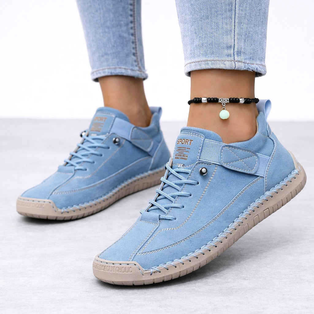 Grace | Women's Orthopaedic Comfort Trainers, Supportive Everyday Trainers | Bella Blue