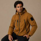 Graham | Men's Lightweight Waterproof Hooded Rain Jacket, Windproof Autumn Jacket | Bella Blue