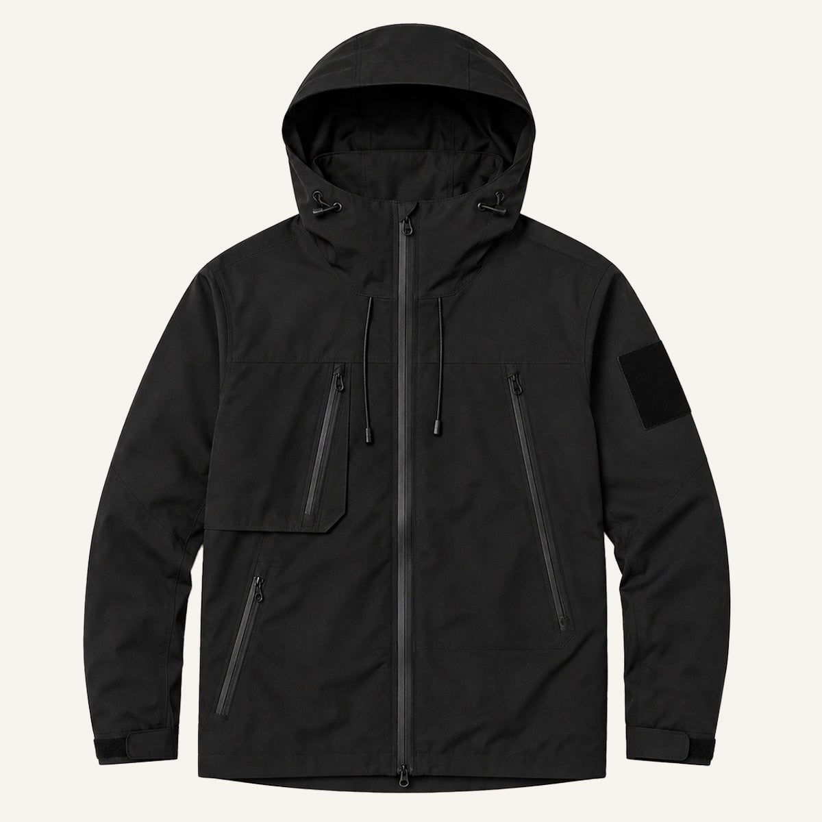 Graham | Men's Lightweight Waterproof Hooded Rain Jacket, Windproof Autumn Jacket | Bella Blue