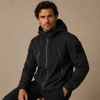 Graham | Men's Lightweight Waterproof Hooded Rain Jacket, Windproof Autumn Jacket | Bella Blue