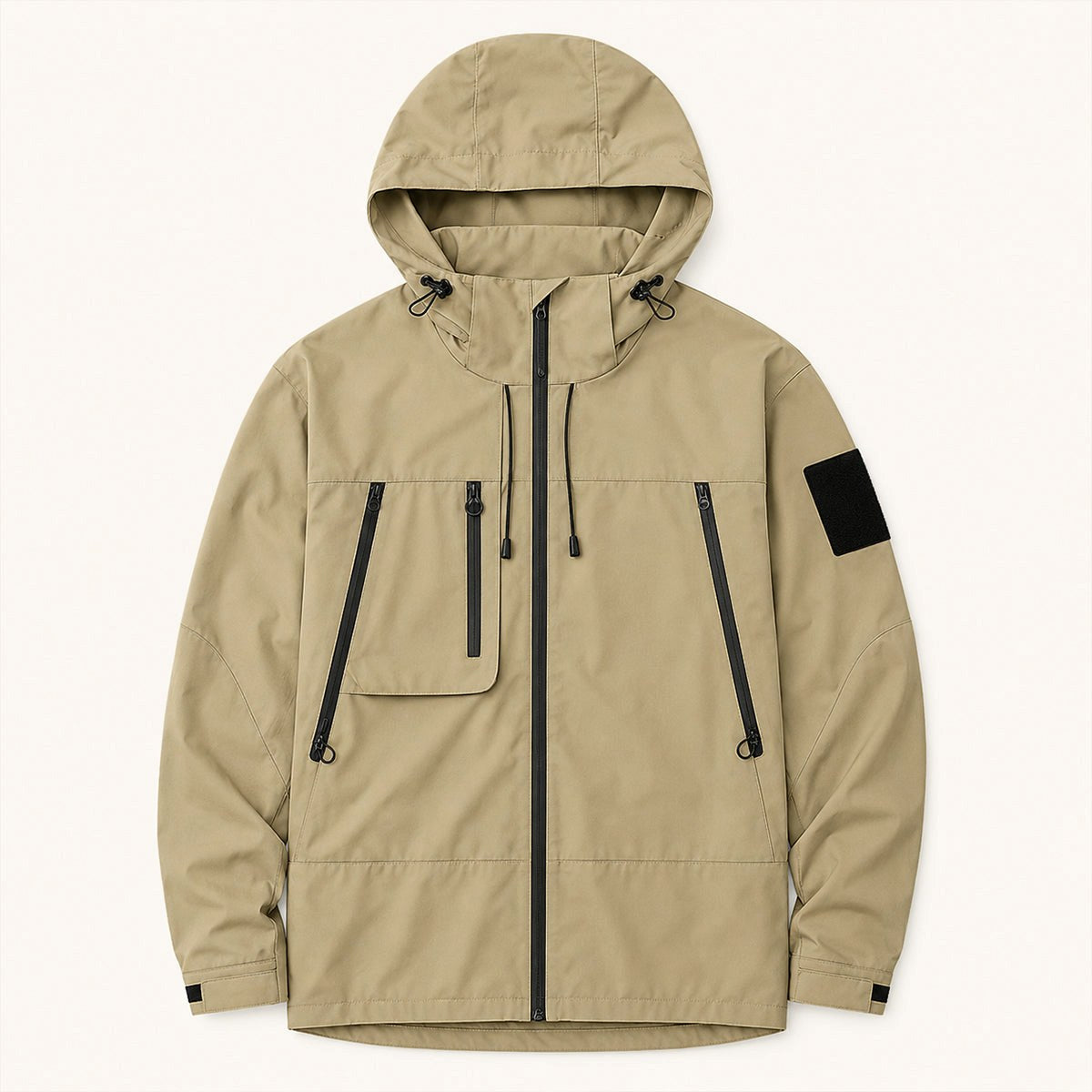 Graham | Men's Lightweight Waterproof Hooded Rain Jacket, Windproof Autumn Jacket | Bella Blue