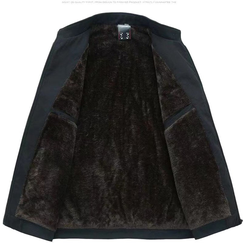 Grant | Men's Waterproof Jacket with Thermal Fleece Lining, Smart Autumn Coat | Bella Blue