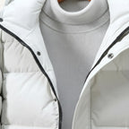 Griffin | Men's Hooded Longline Puffer Coat, Windproof Autumn Coat | Bella Blue