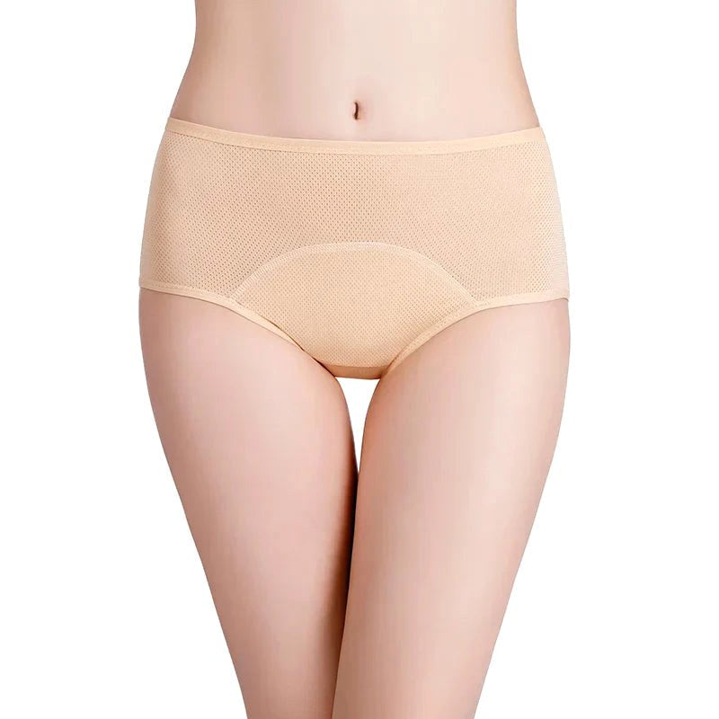 Hannah | Women's Leak-Protection Briefs with Comfort Technology, Discreet Protective Briefs | Bella Blue | Beige