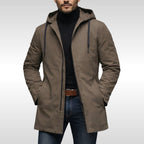 Hans | Men's Weatherproof Coat with Padding, Modern Winter Coat | Bella Blue | Brown