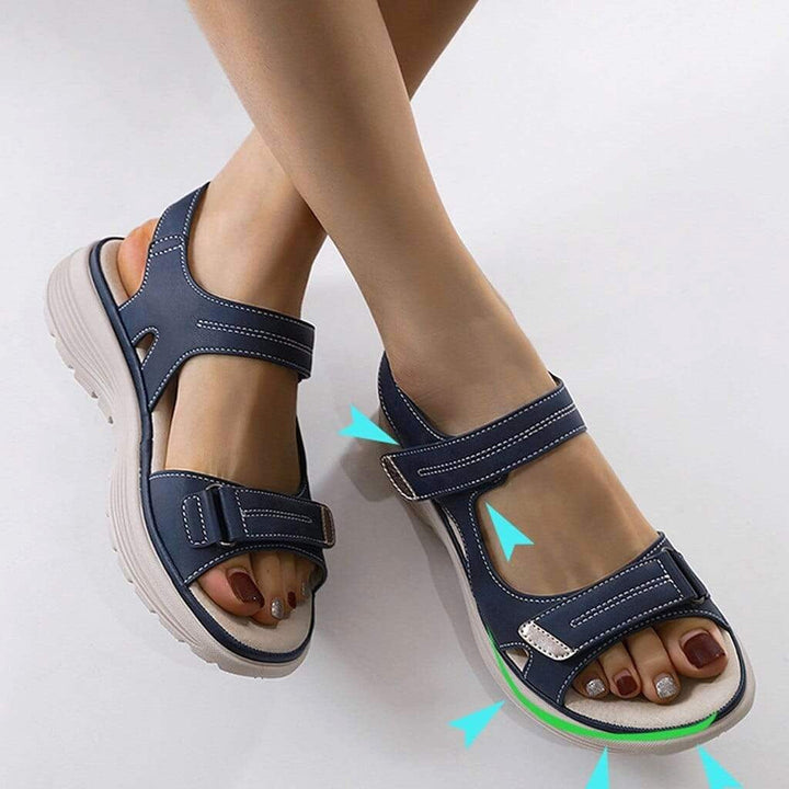 Harper | Women's Orthopedic Walking Sandals - Blue