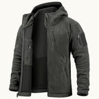 Harrison | Men's Warm Tactical Fleece Jacket, Hooded Outdoor Jacket | Bella Blue