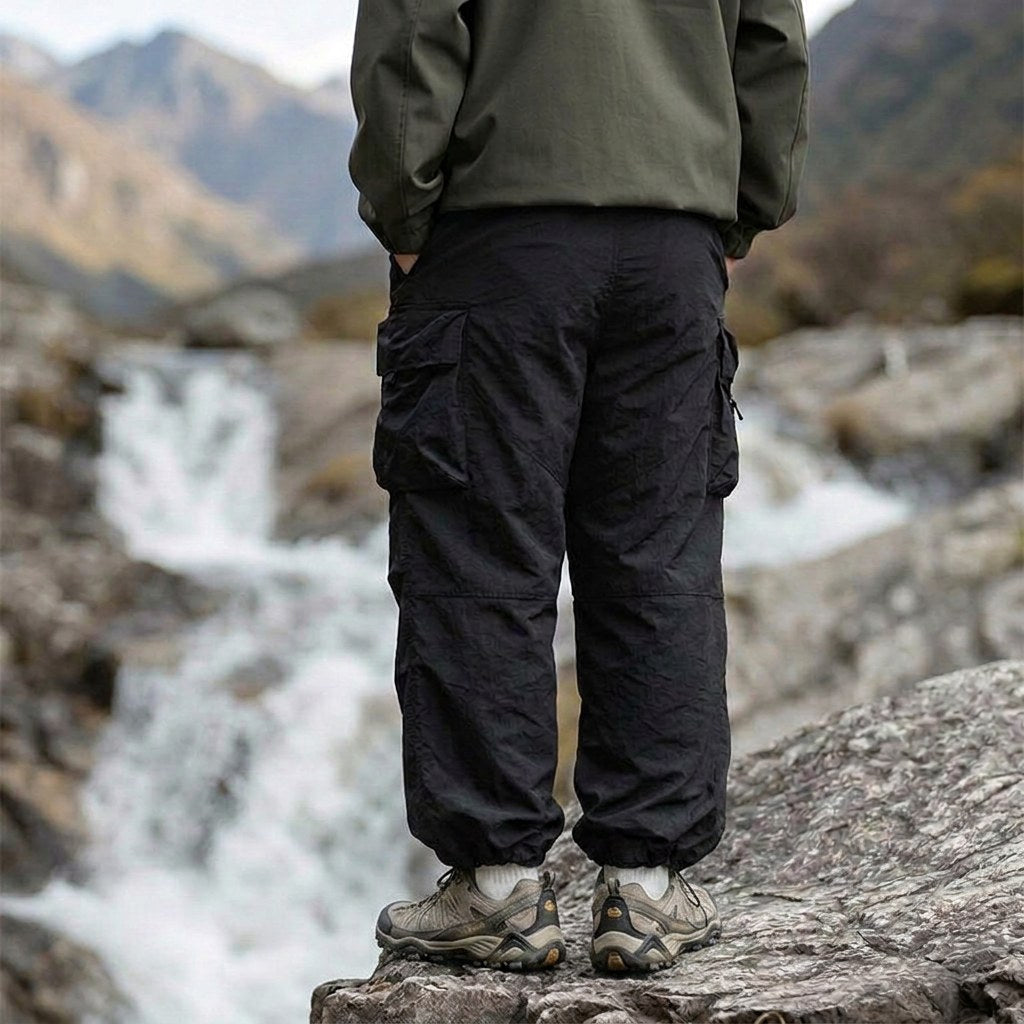 Harry | Men's Waterproof Cargo Trousers, Loose-Fit Technical Walking Trousers | Bella Blue