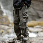 Harry | Men's Waterproof Cargo Trousers, Loose-Fit Technical Walking Trousers | Bella Blue