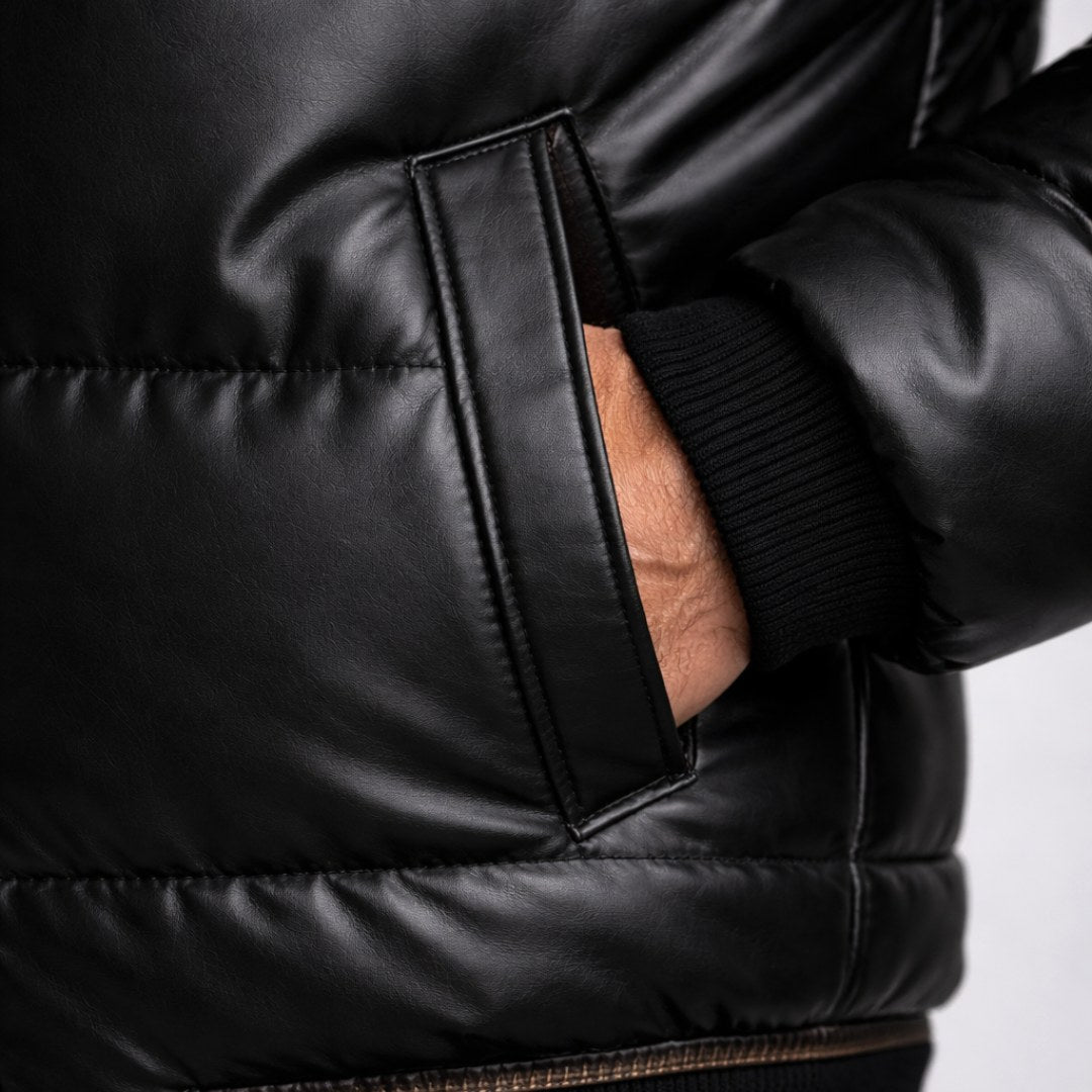 Hartmut | Men's Quilted Jacket with Hood, Lightweight Autumn Jacket | Bella Blue