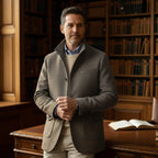 Hayes | Men's Tailored Wool Overcoat, Smart Wool Coat | Bella Blue