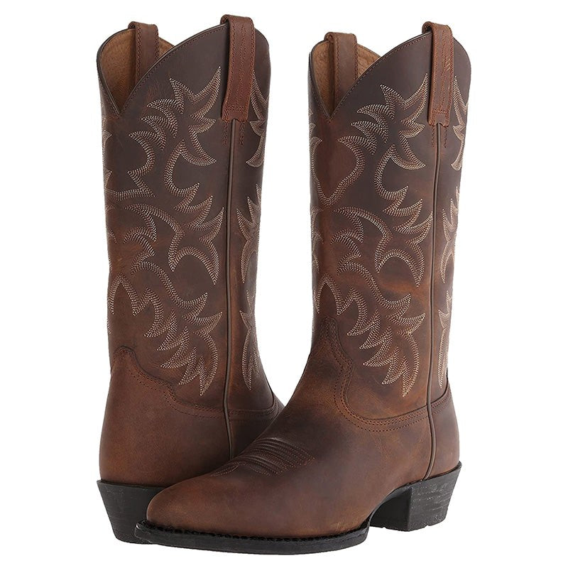 Hazel | Women's Timeless Cowboy Boots, Classic Western Ankle Boots | Bella Blue