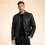 Henrik | Men's Jacket with Modern Design, Elegant Jacket for Every Occasion | Bella Blue | Black