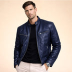 Henrik | Men's Jacket with Modern Design, Elegant Jacket for Every Occasion | Bella Blue | Bordeaux