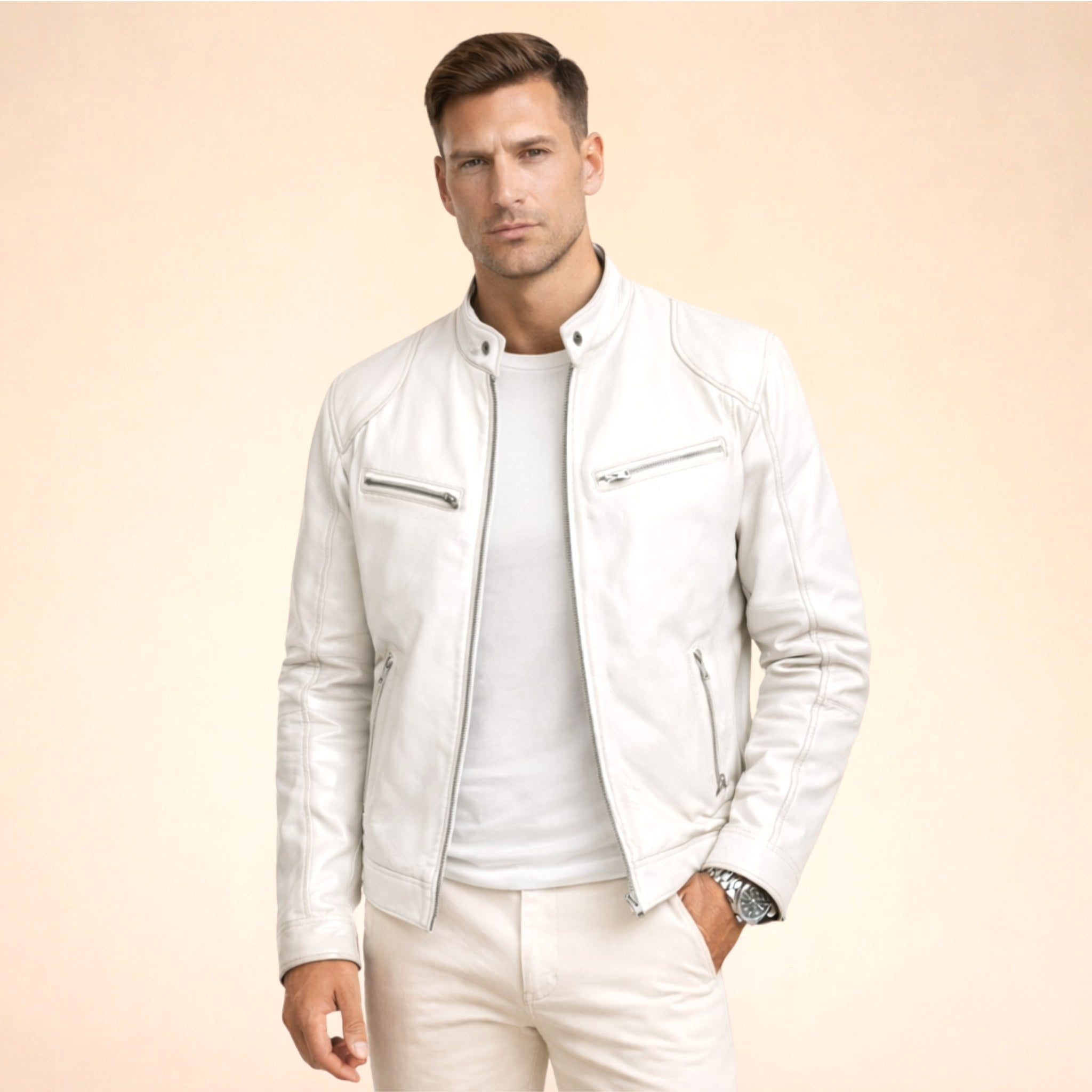 Henrik | Men's Jacket with Modern Design, Elegant Jacket for Every Occasion | Bella Blue | Black