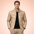 Henrik | Men's Jacket with Modern Design, Elegant Jacket for Every Occasion | Bella Blue | Bordeaux