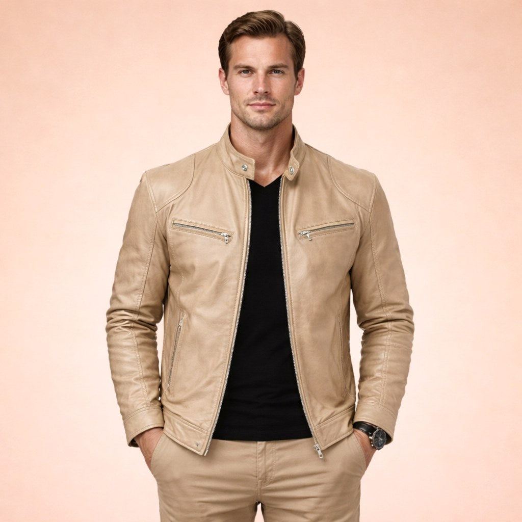 Henrik | Men's Jacket with Modern Design, Elegant Jacket for Every Occasion | Bella Blue | Bordeaux