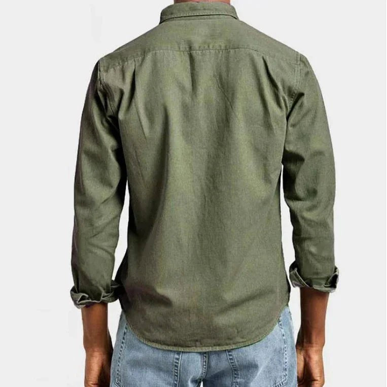 Henry | Men's Tailored Cotton Shirt, Smart Everyday Shirt | Bella Blue