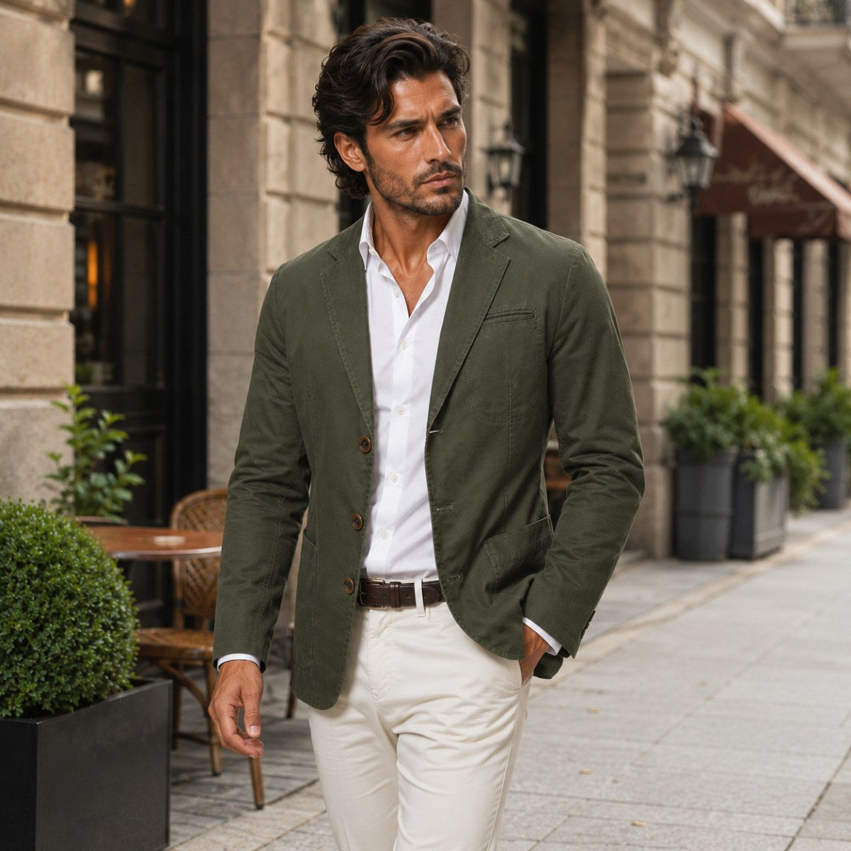 Holden | Men's Tailored Casual Jacket, Smart Business Casual Jacket | Bella Blue