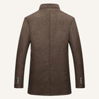 Hudson | Men's Premium Wool Overcoat, Tailored Winter Coat | Bella Blue