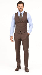 Hugo | Men's Three-Piece Formal Suit, Classic Tailored Suit | Bella Blue