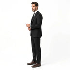 Hugo | Men's Three-Piece Formal Suit, Classic Tailored Suit | Bella Blue