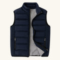 Hunter | Men's Quilted Puffer Gilet, Sleeveless Layering Gilet | Bella Blue