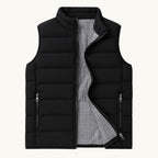 Hunter | Men's Quilted Puffer Gilet, Sleeveless Layering Gilet | Bella Blue