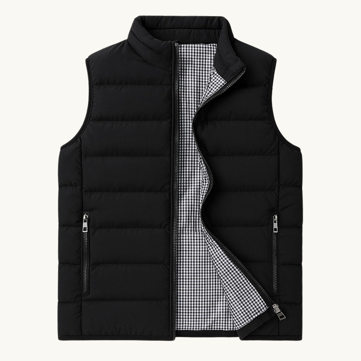 Hunter | Men's Quilted Puffer Gilet, Sleeveless Layering Gilet | Bella Blue