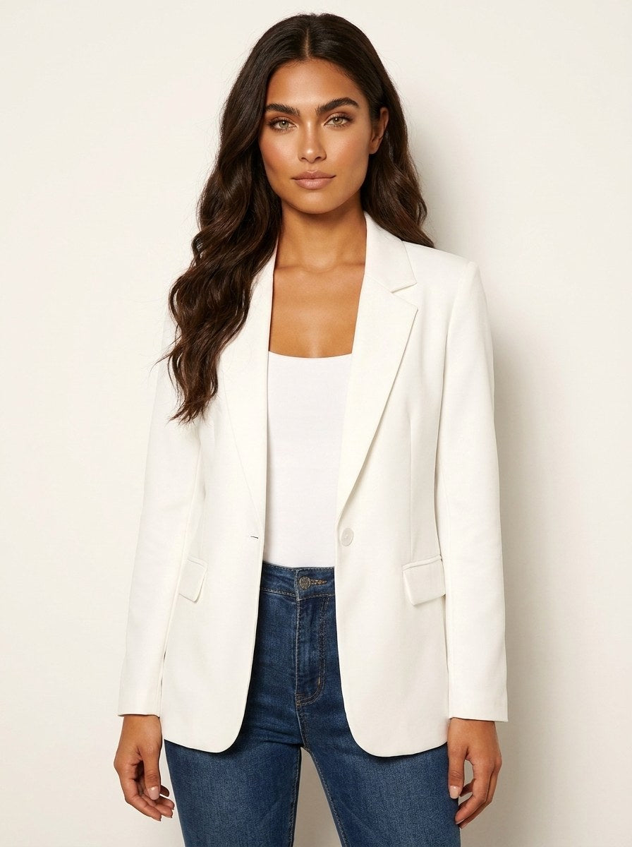 Imogen | Women's Tailored Blazer, Fitted Smart Jacket | Bella Blue | Rood