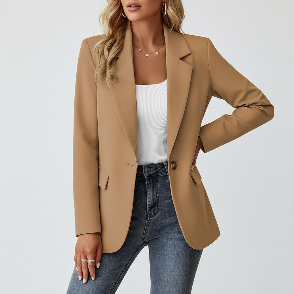 Imogen | Women's Tailored Blazer, Fitted Smart Jacket | Bella Blue