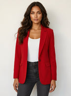 Imogen | Women's Tailored Blazer, Fitted Smart Jacket | Bella Blue | Khaki