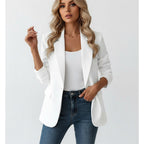 Imogen | Women's Tailored Blazer, Fitted Smart Jacket | Bella Blue