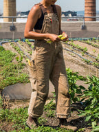 Iris | Women's Cotton Adjustable Dungarees, Functional Work Dungarees | Bella Blue