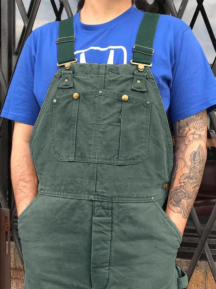 Iris | Women's Cotton Adjustable Dungarees, Functional Work Dungarees | Bella Blue
