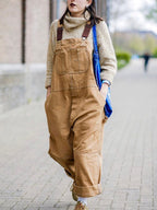 Iris | Women's Cotton Adjustable Dungarees, Functional Work Dungarees | Bella Blue