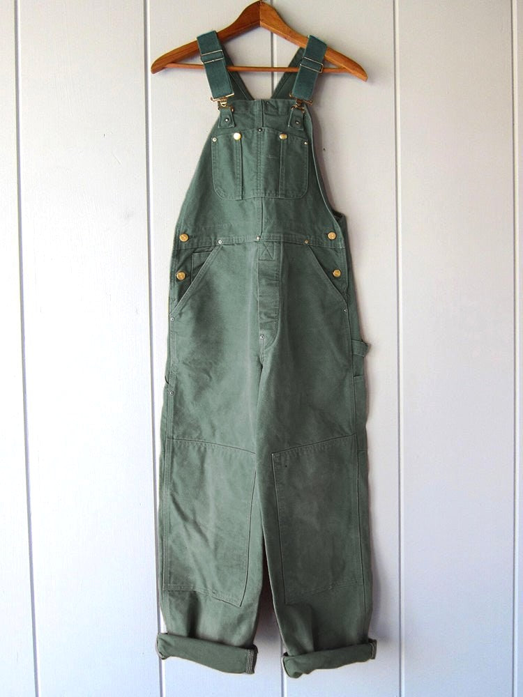 Iris | Women's Cotton Adjustable Dungarees, Functional Work Dungarees | Bella Blue