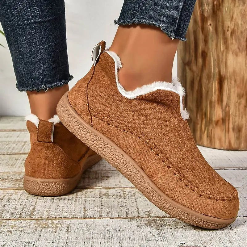 Iris | Women's Orthopedic Ankle Boots, Waterproof Leather Ankle Boots | Bella Blue | Brown