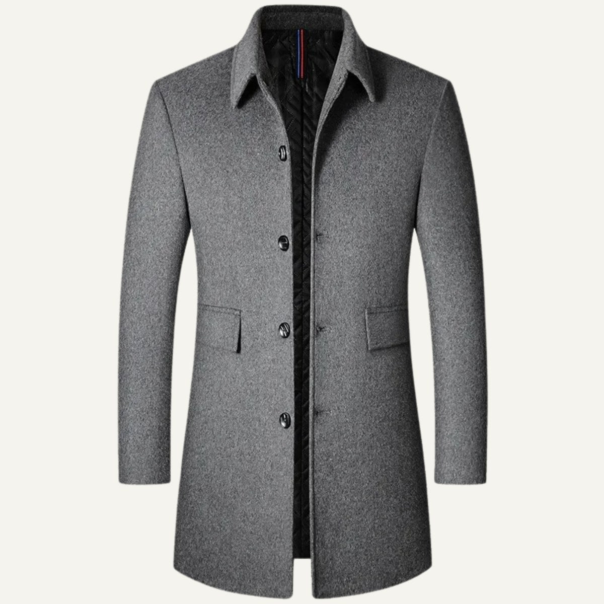 Jackson | Men's Wool Blend Tailored Coat, Longline Autumn Coat | Bella Blue