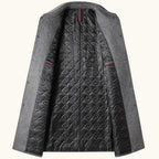 Jackson | Men's Wool Blend Tailored Coat, Longline Autumn Coat | Bella Blue