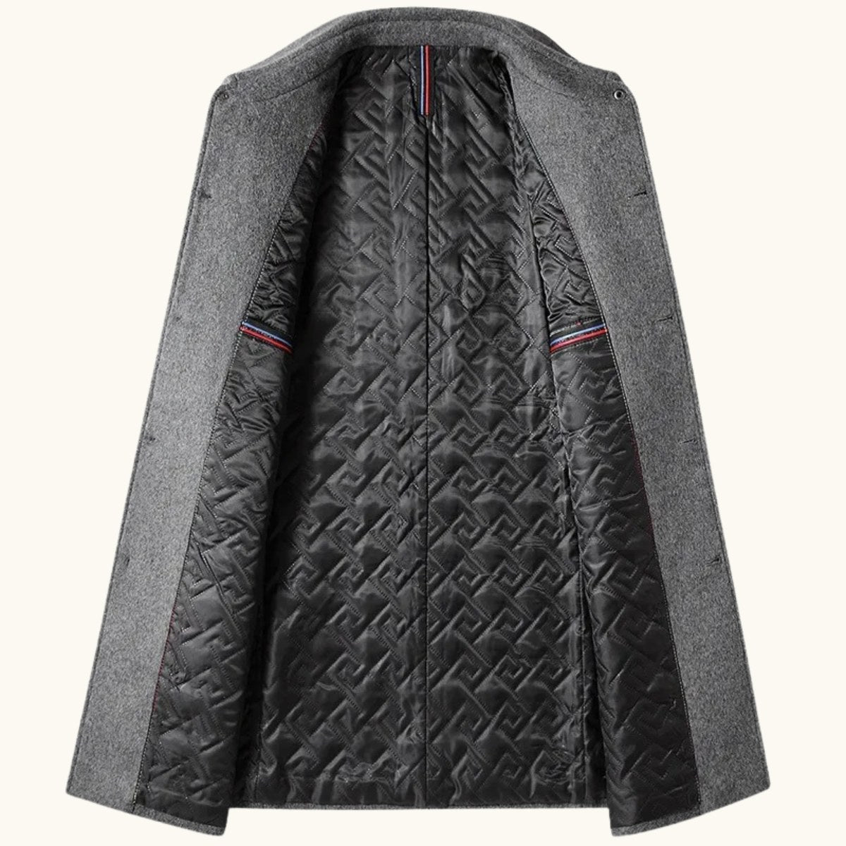 Jackson | Men's Wool Blend Tailored Coat, Longline Autumn Coat | Bella Blue