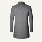 Jackson | Men's Wool Blend Tailored Coat, Longline Autumn Coat | Bella Blue