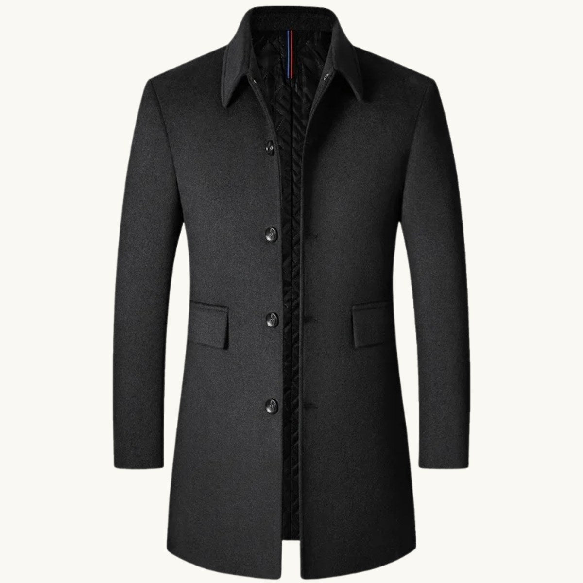 Jackson | Men's Wool Blend Tailored Coat, Longline Autumn Coat | Bella Blue