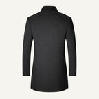 Jackson | Men's Wool Blend Tailored Coat, Longline Autumn Coat | Bella Blue