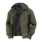 Jamie | Men's Hooded Full Zip Jacket, Lined Casual Jacket | Bella Blue | Navy Blue
