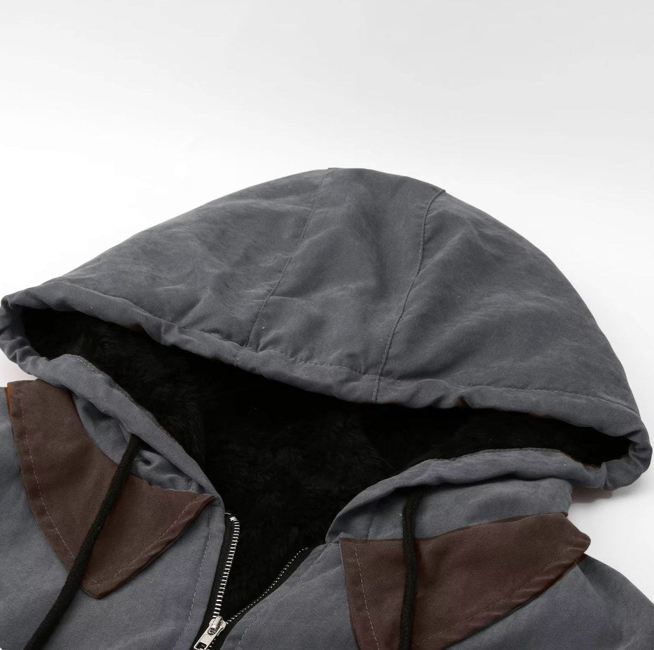 Jamie | Men's Hooded Full Zip Jacket, Lined Casual Jacket | Bella Blue
