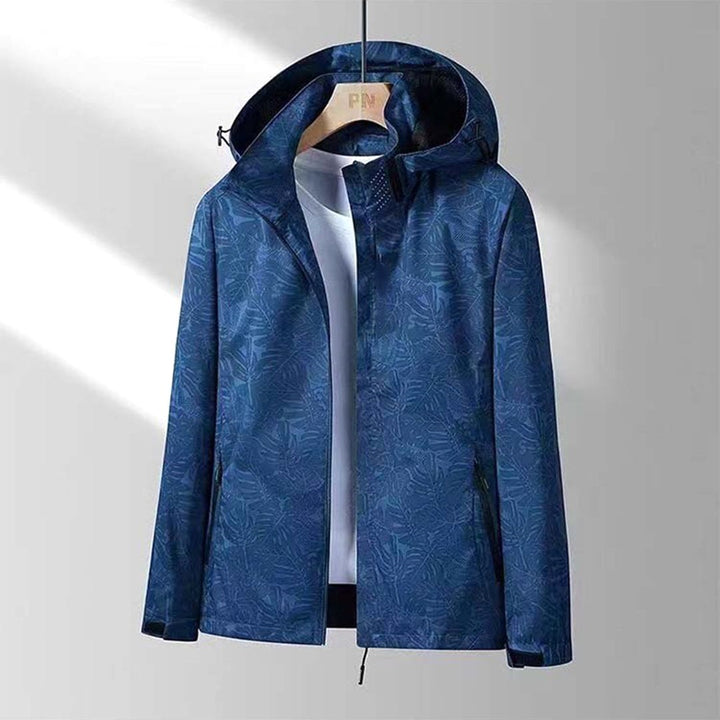 Janet | Women's Lightweight Waterproof Hooded Jacket, Practical Outdoor Jacket | Bella Blue | Navy Blue