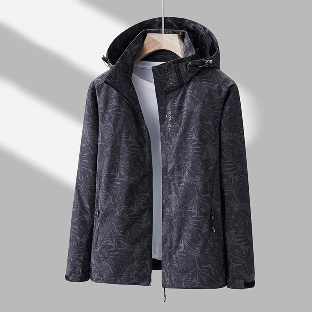 Janet | Women's Lightweight Waterproof Hooded Jacket, Practical Outdoor Jacket | Bella Blue | Pink
